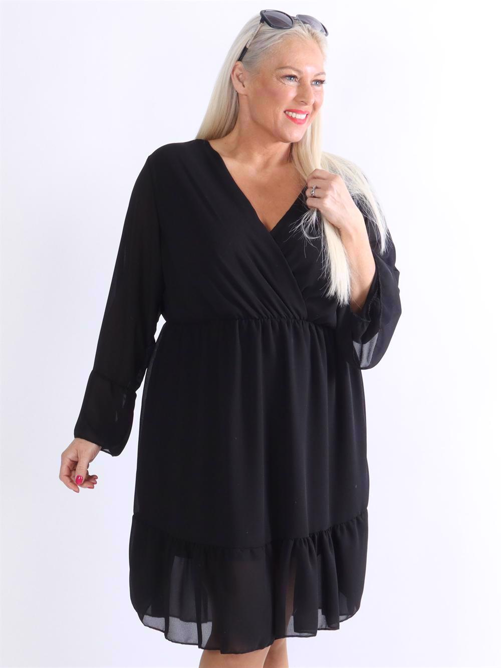 Rosabella - Mønstret kjole i chiffon